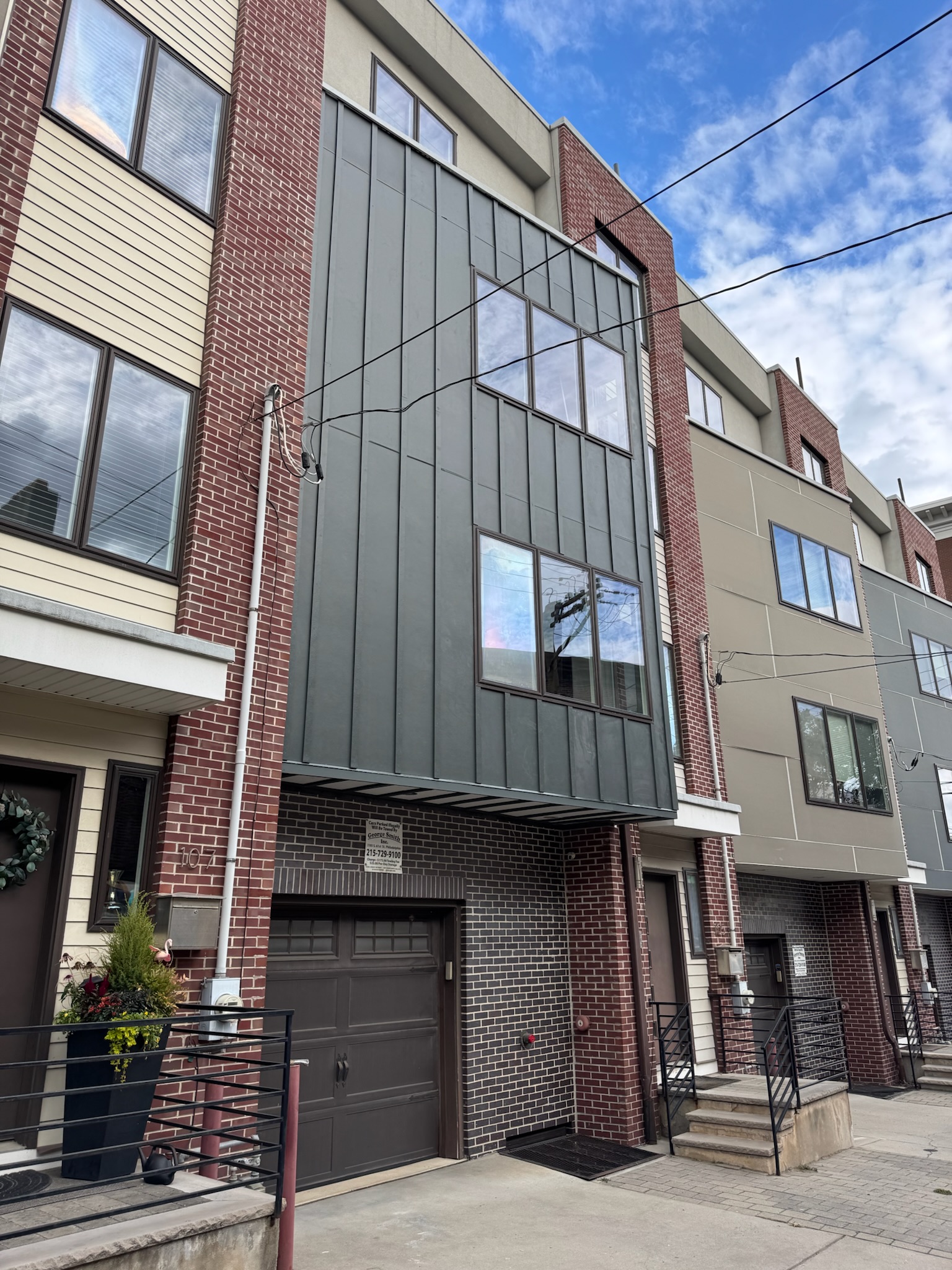 Custom Hardie board and batten siding at 104 Fairmont Ave, Philadelphia
