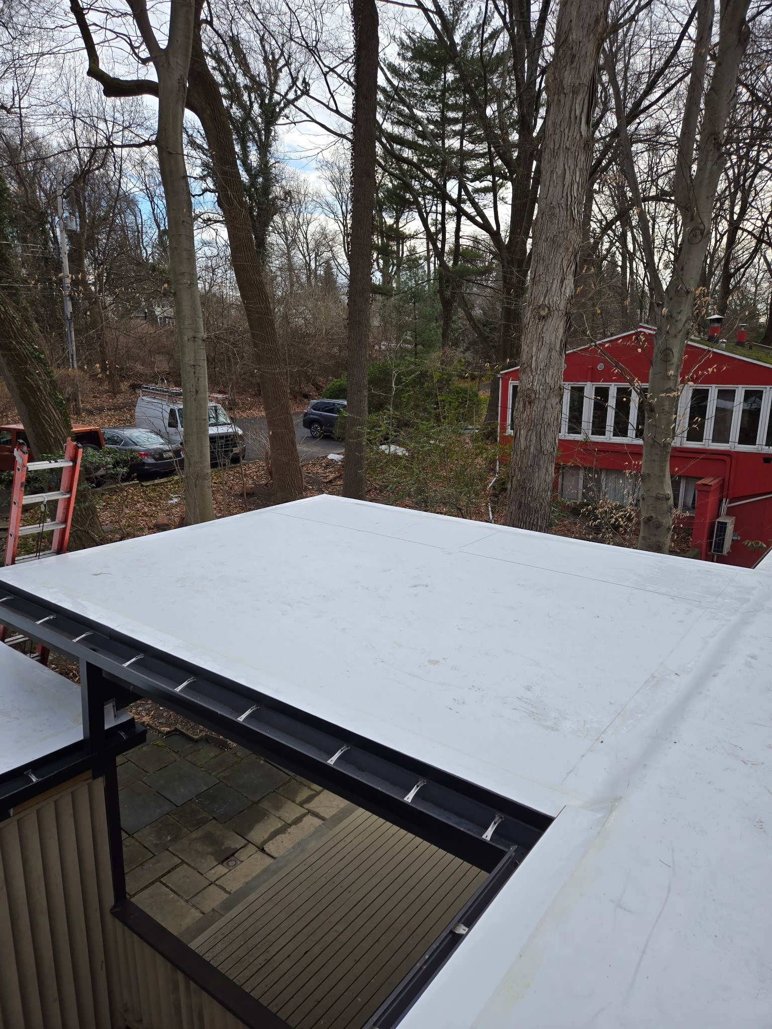 TPO warm roof installation at 2 Carol Place, Abington PA